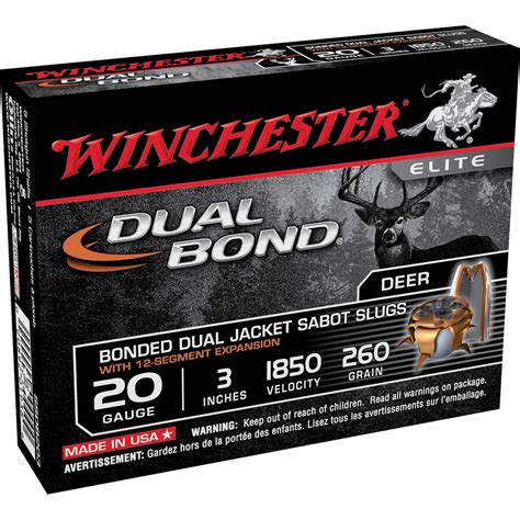 <b>Winchester</b> Dual Bond is engineered using state-of-the-art “bullet within a bullet” technology. . Winchester supreme elite sabot slugs